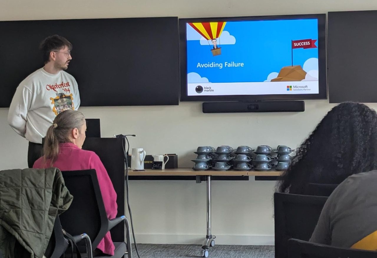Me Presenting at Leeds Sharp